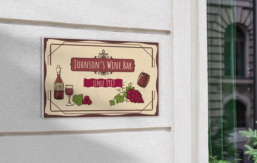 Restaurant ultra board sign
