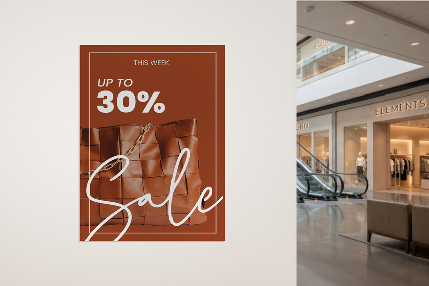 Retail Store Sale Styrene Sign