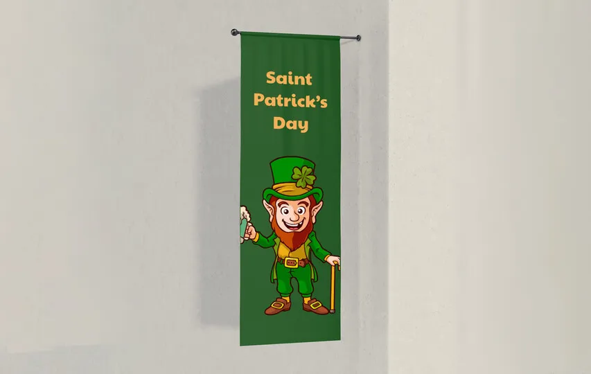 Saint Patrick's Day Pole Flag