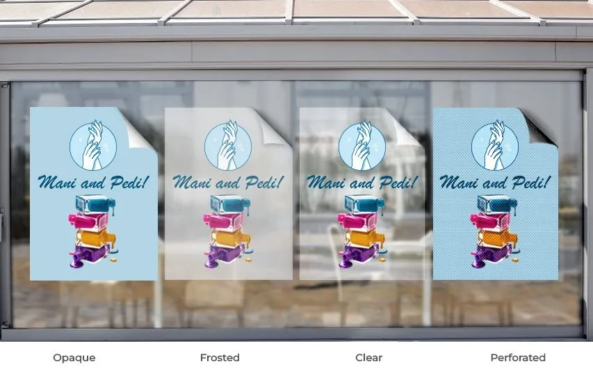 Salon Window Decals