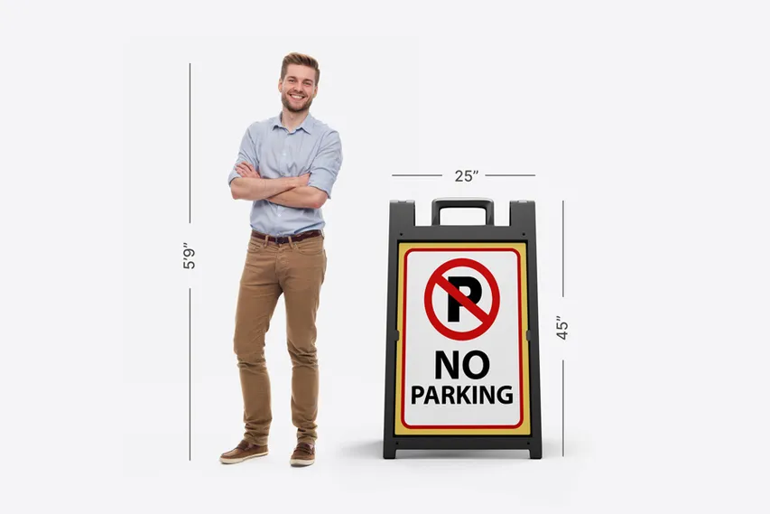 Sandwich Board Size Comparison