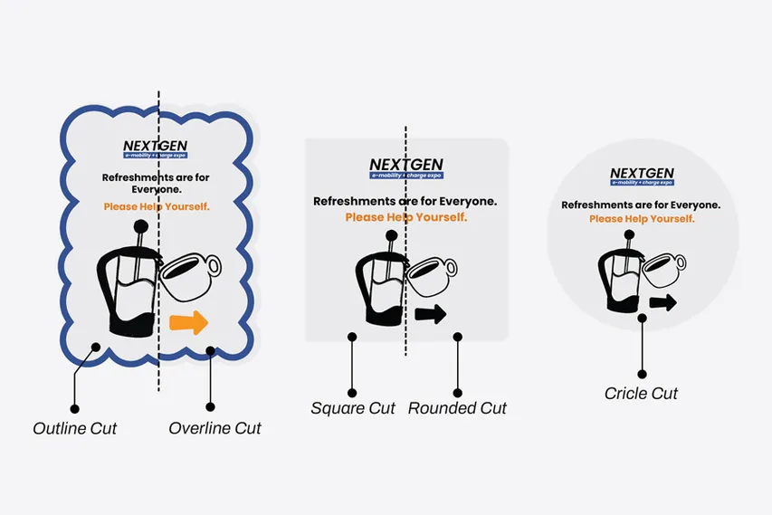 Shapes Of Clear Window Decal