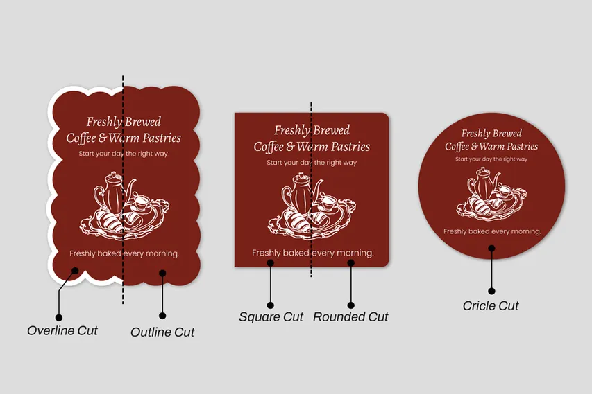 Shapes Of Opaque Window Decal