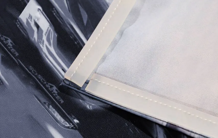 Silicone edges material SEG fabric