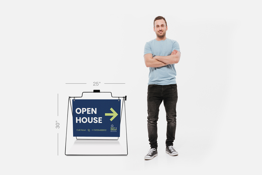 Size Of Realtor A Frame Signs
