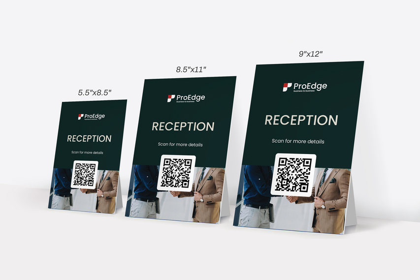 Sizes Of Counter Cards With Qr