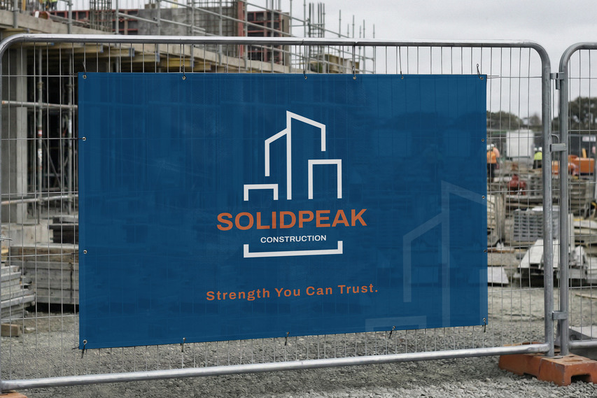 Solidpeak Construction Mesh Banner