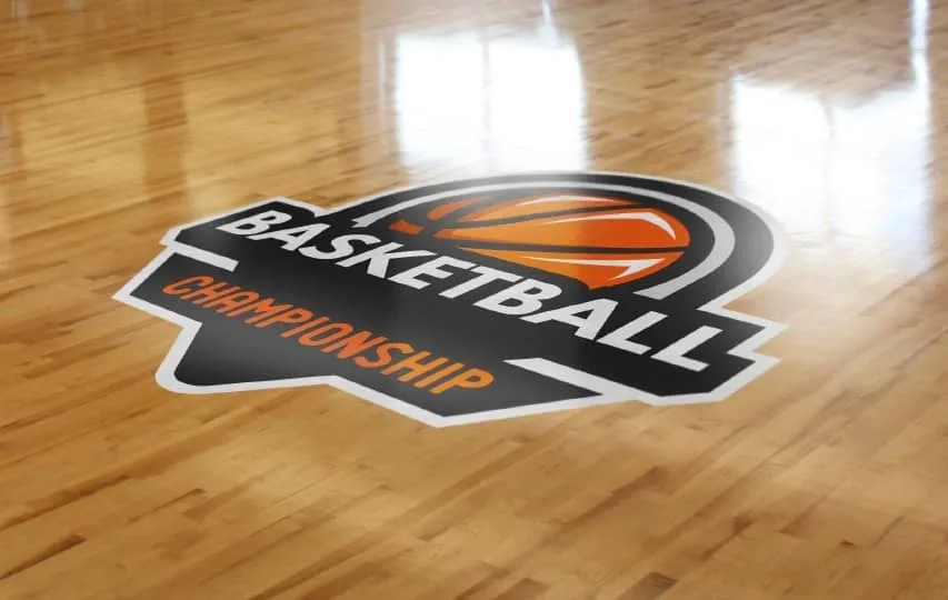 Sports floor decal
