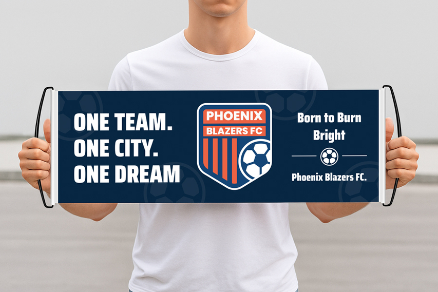 Sports Team Supporter Hand Banner