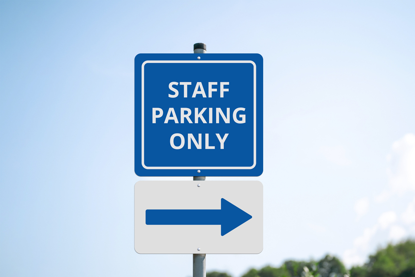 Staff Parking Sign