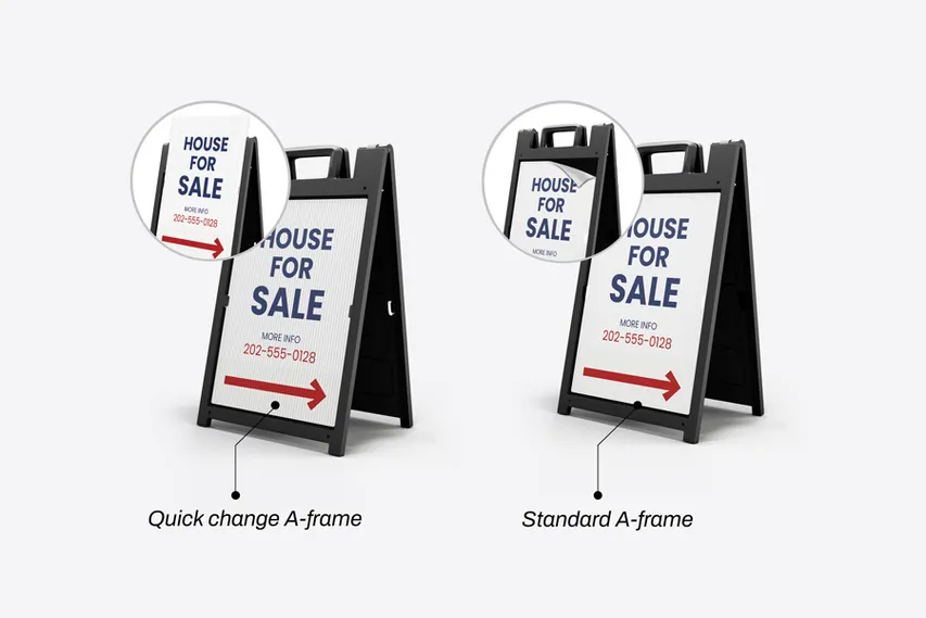 Standard and Quick Change Sandwich Boards 1