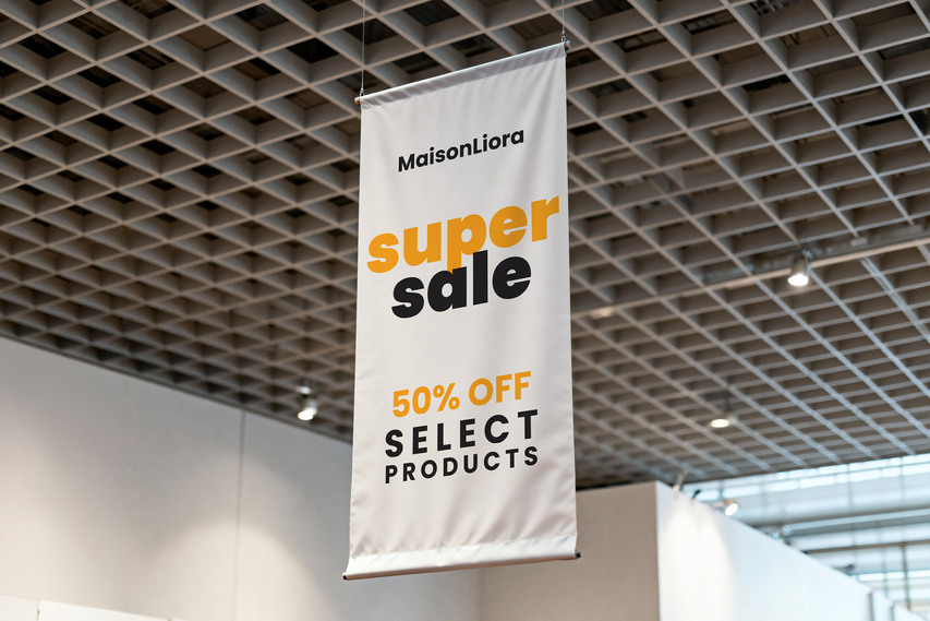 Super Sale Fabric Banner