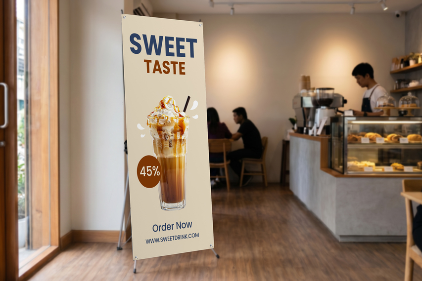 Sweet Drink Promotion X Stand Banner