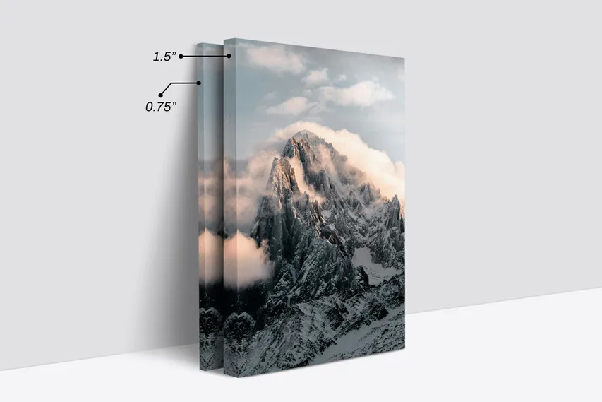 Thicknesses Of Split Canvas Prints