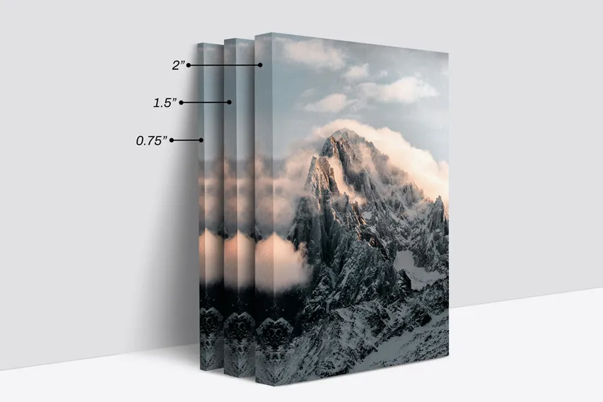 Thicknesses Of Wrapped Canvas Prints