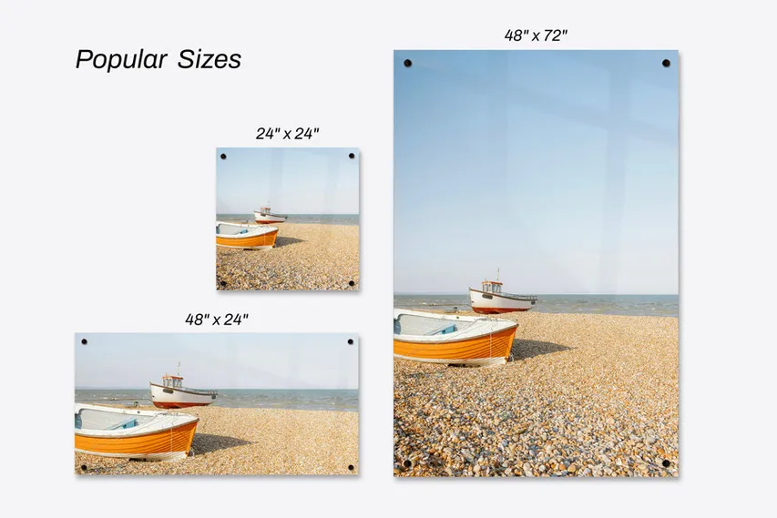 Three Sizes Of Acrylic Photo Print