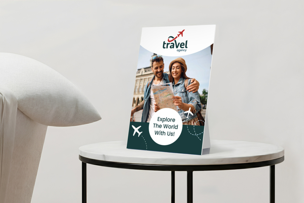 Counter Card For Travel Agency