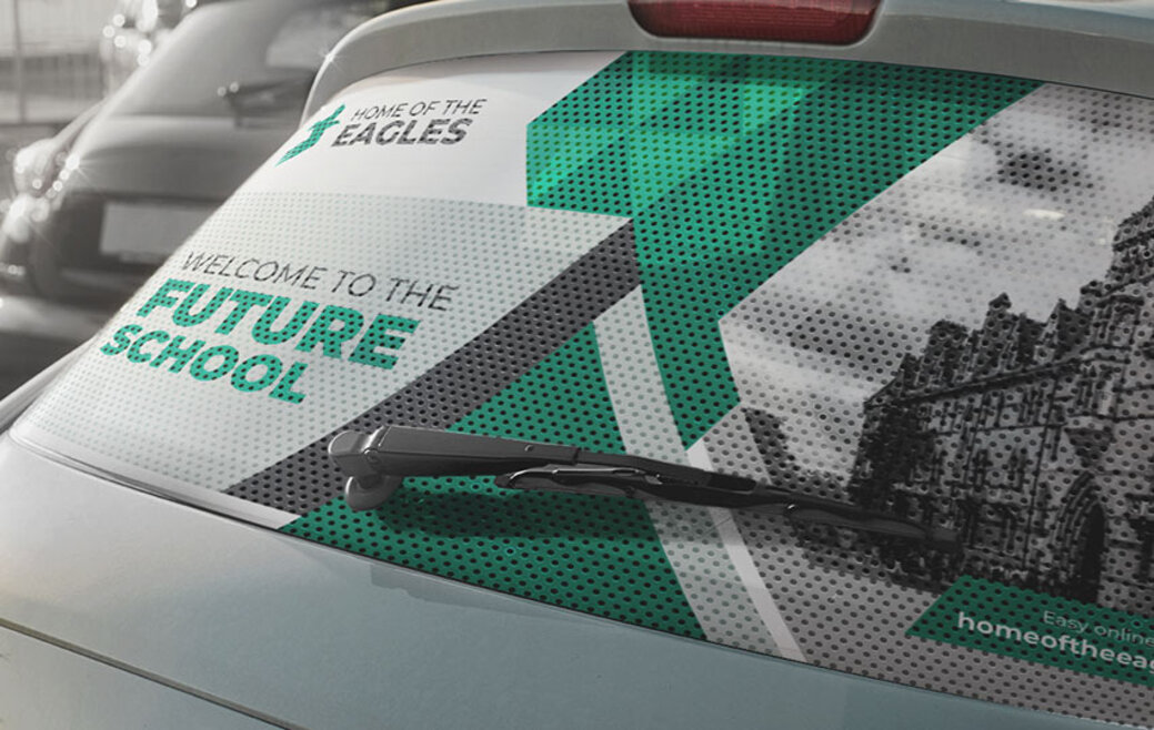 Perforated Car Window Decals