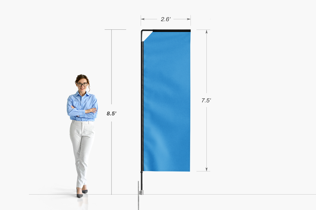 Ectangle Flag 31x90 With Girl