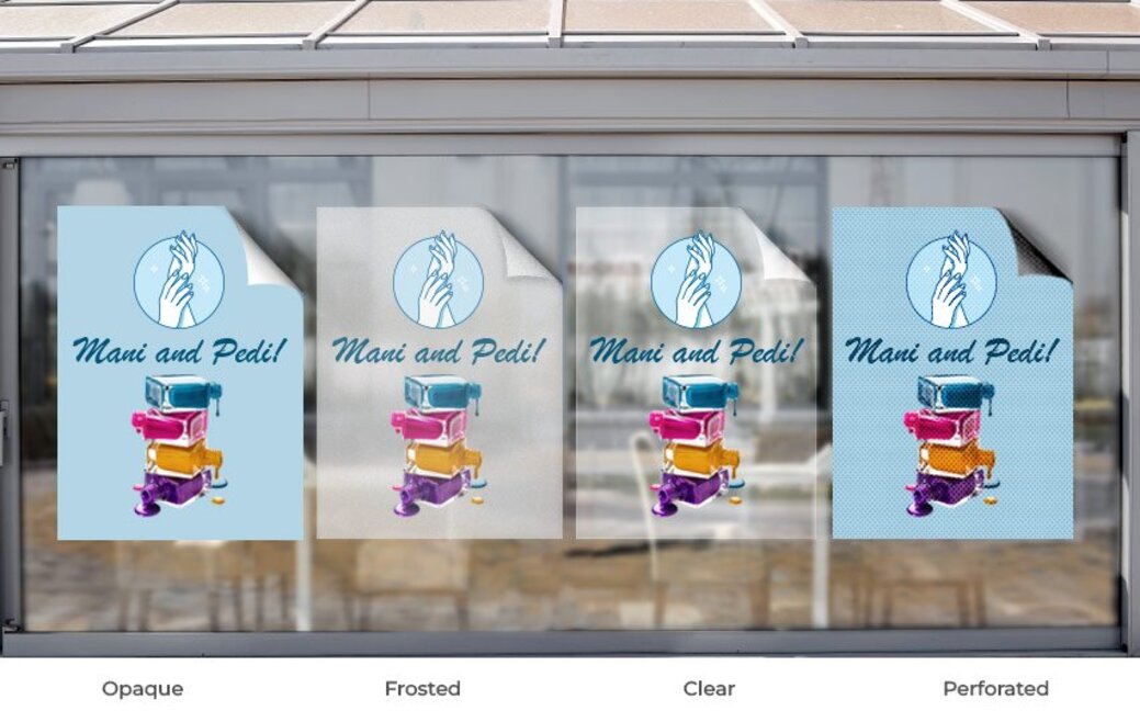 Salon Window Decals