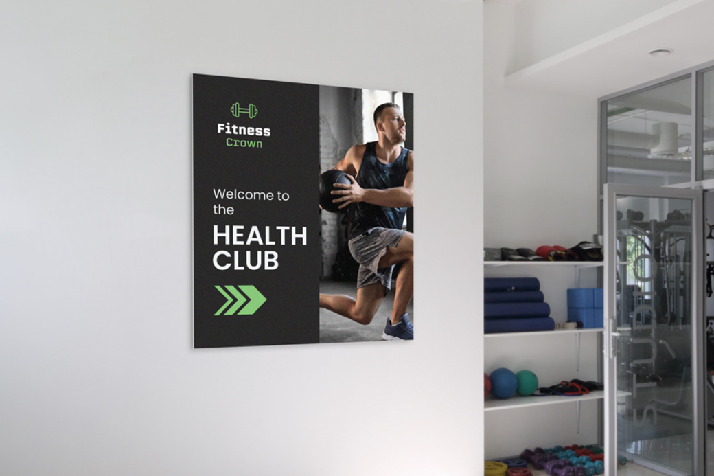 Welcome to the Gym PVC Sign