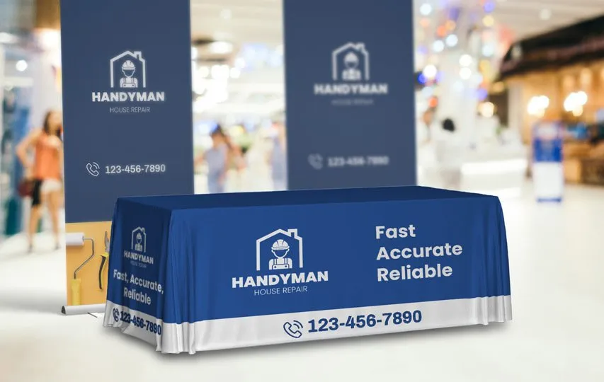 Trade show table covers