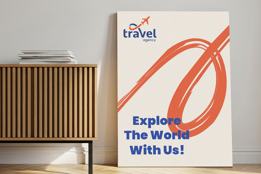 Travel Agency Branding Wooden Sign