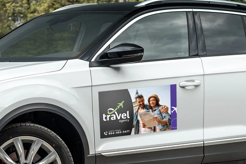 Travel Agency Promotional Car Magnet