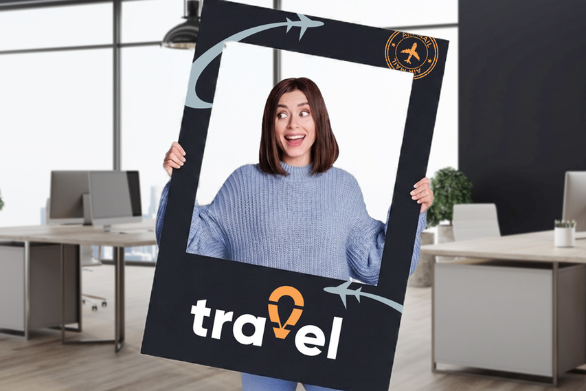 Travel Office Selfie Frame