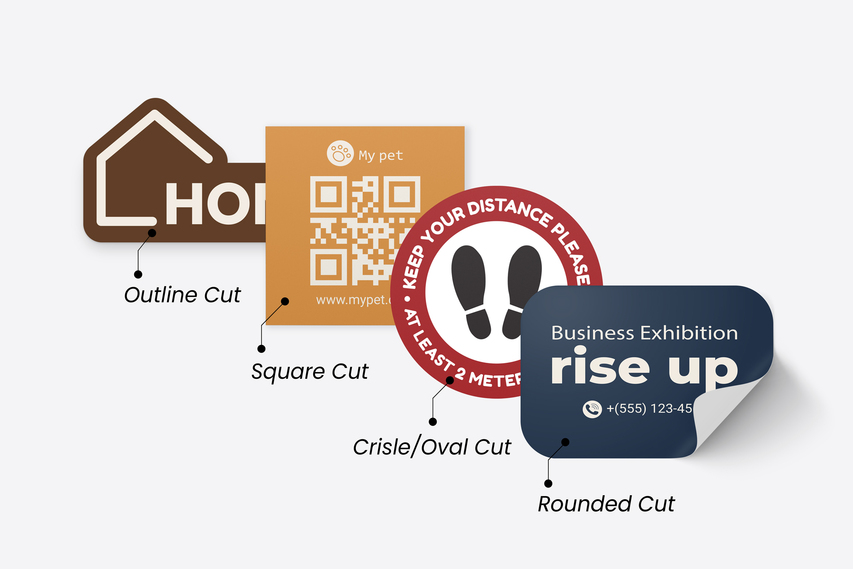 Various Floor Decal Shapes