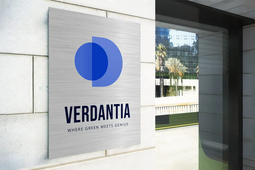 Verdantia Outdoor Brushed Aluminum Sign