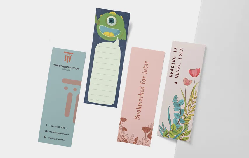 Versatile Bookmarks For Various Purposes