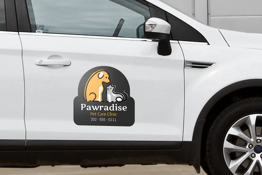 Vet Clinic Car Door Magnet