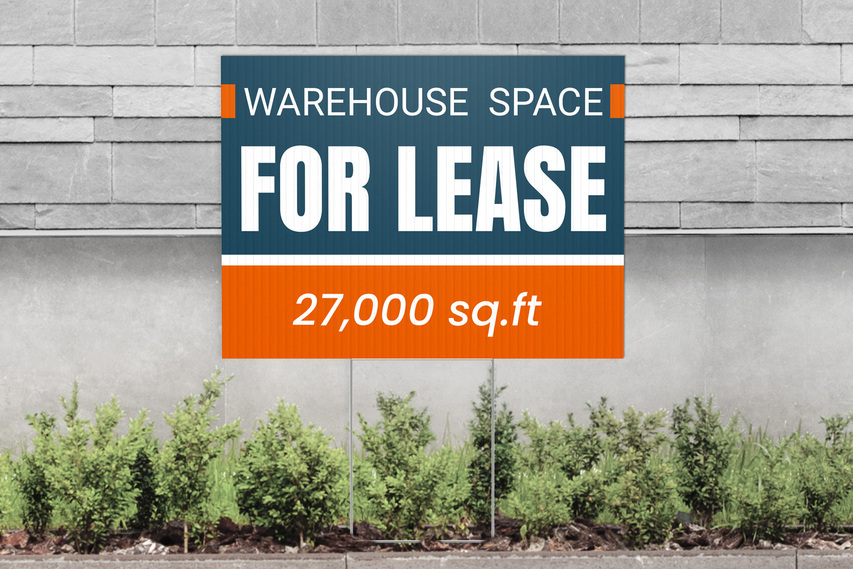 Warehouse For Lease Sign