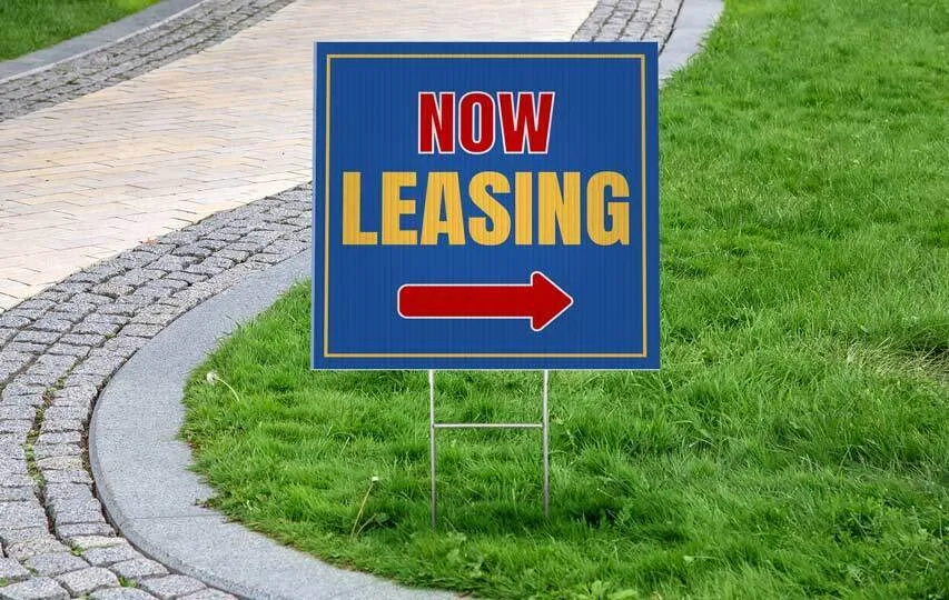 Wayfinding for lease signage