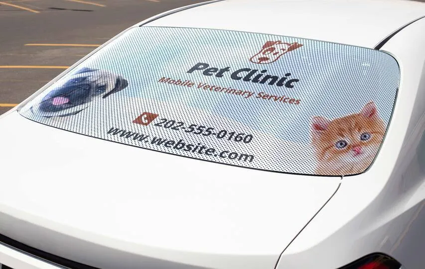 Window Decal Design For Pet Clinic