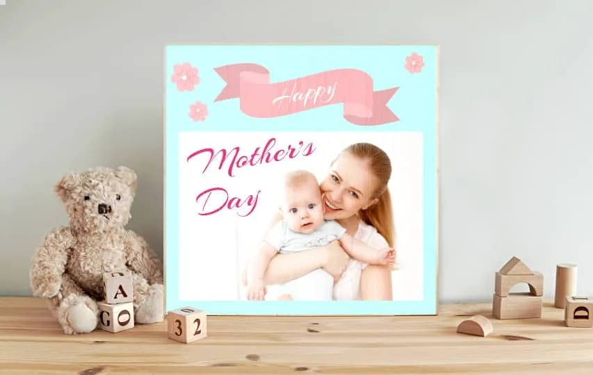 Wooden photo print