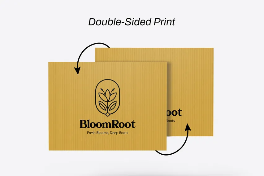 Yard Sign Printing Side Options