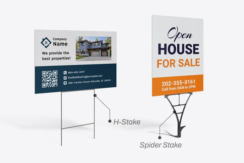 Yard Sign Stake Options
