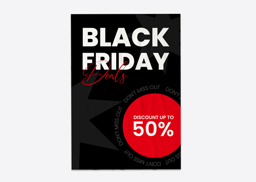 Black Friday Promotional Paper Poster
