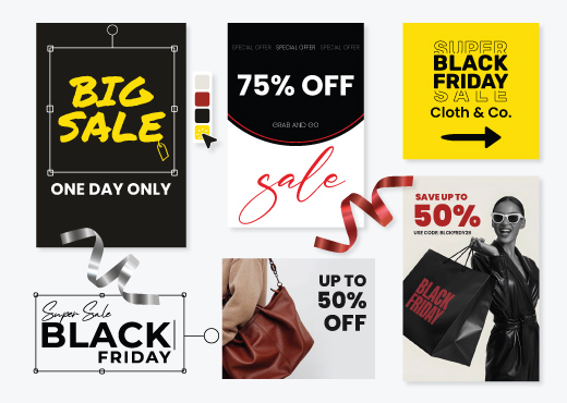 Black Friday Sale Signage Artboard