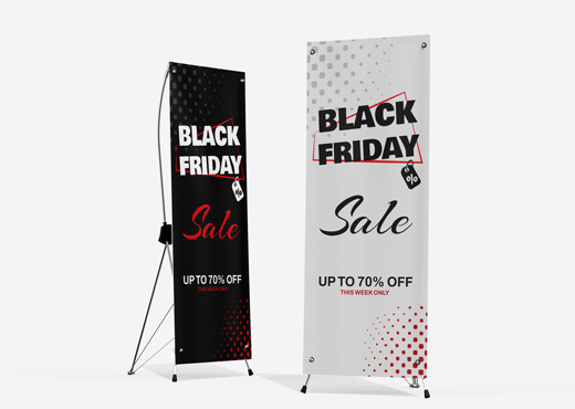 Black Friday Sale X Stand Banners