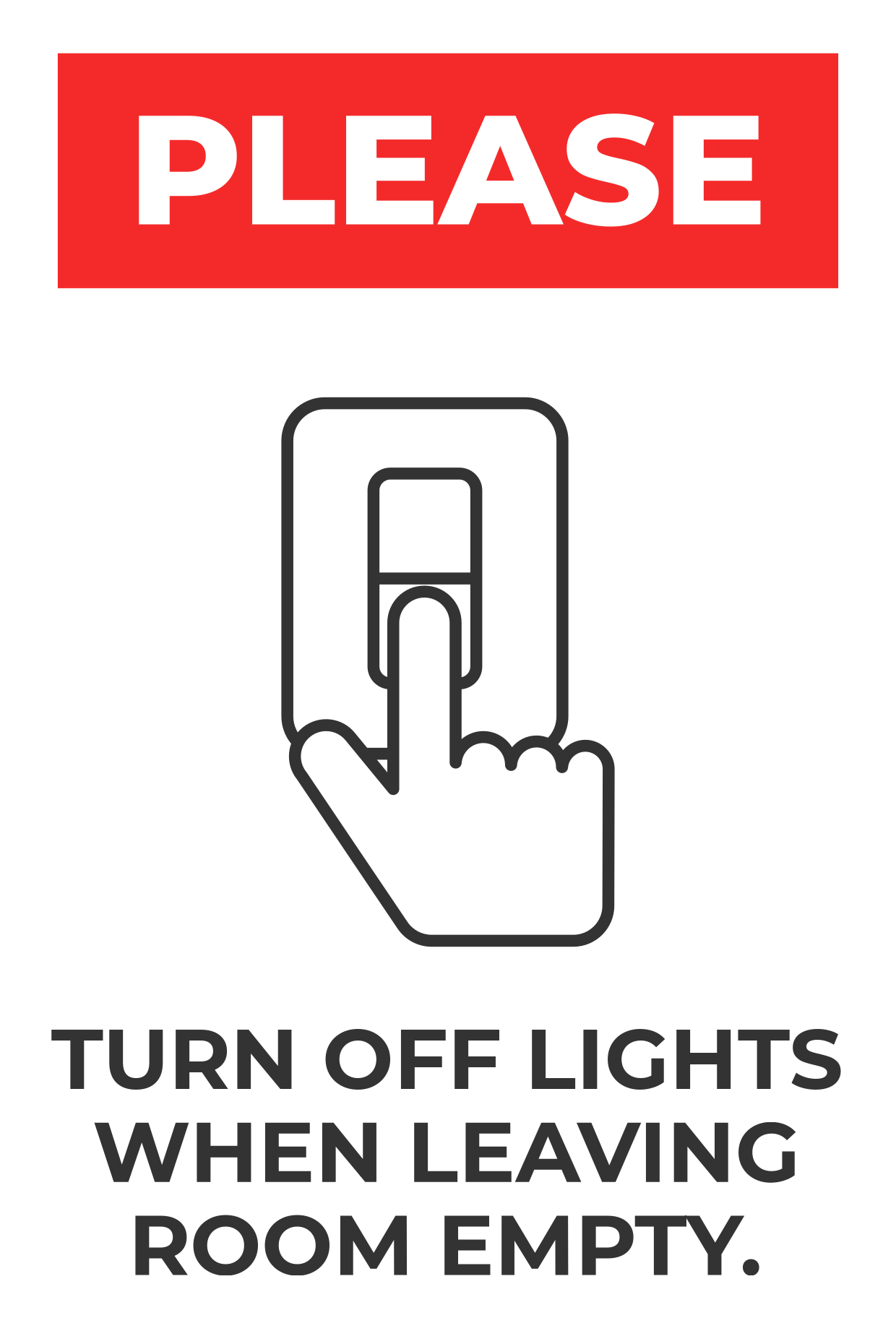 Burglar Sign Please Turn Off Lights Please Turn Off The Lights