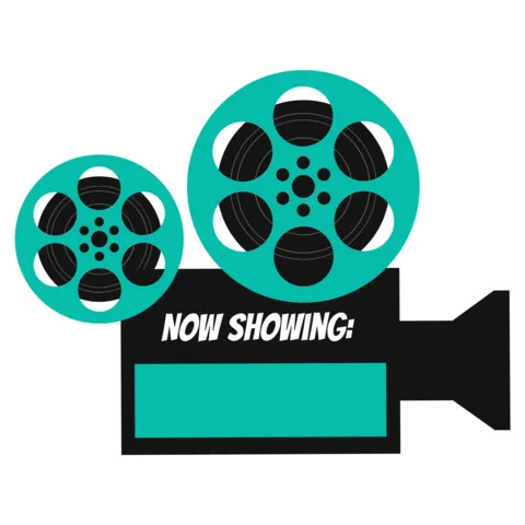 Vintage Black and Green Movie Player Sign Template