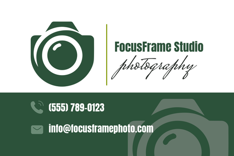 Focus Frame Business Card Template