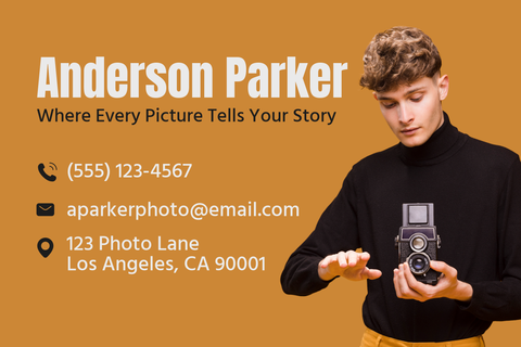 Photography Services Business Card Template