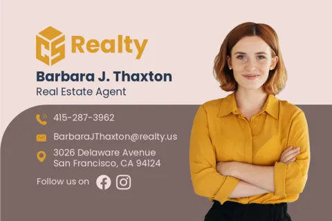Vibrant Realty Realtor Business Card