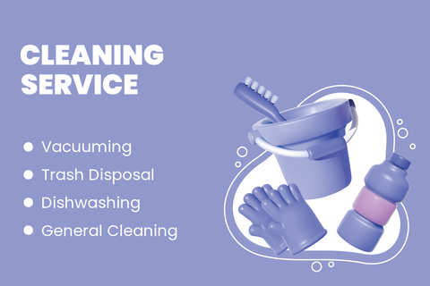 Cleaning Service Business Card Template