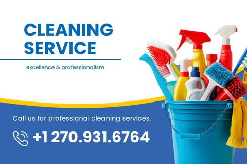 Vibrant Cleaning Service Business Card Template