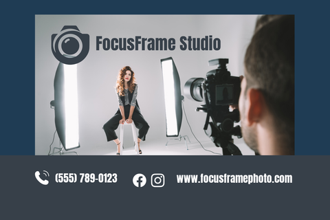 FocusFrame Studio Business Card Template